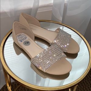 Brand New Nicole Rhinestone Sandals